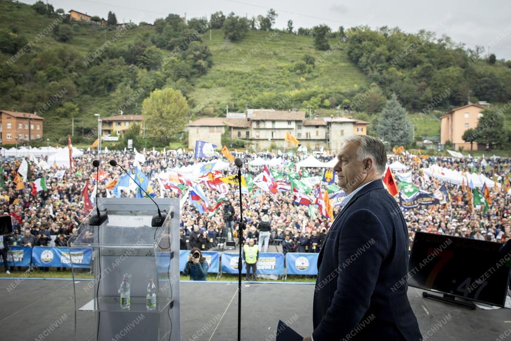 A Liga párt éves gyűlése Olaszországban - Orbán Viktor