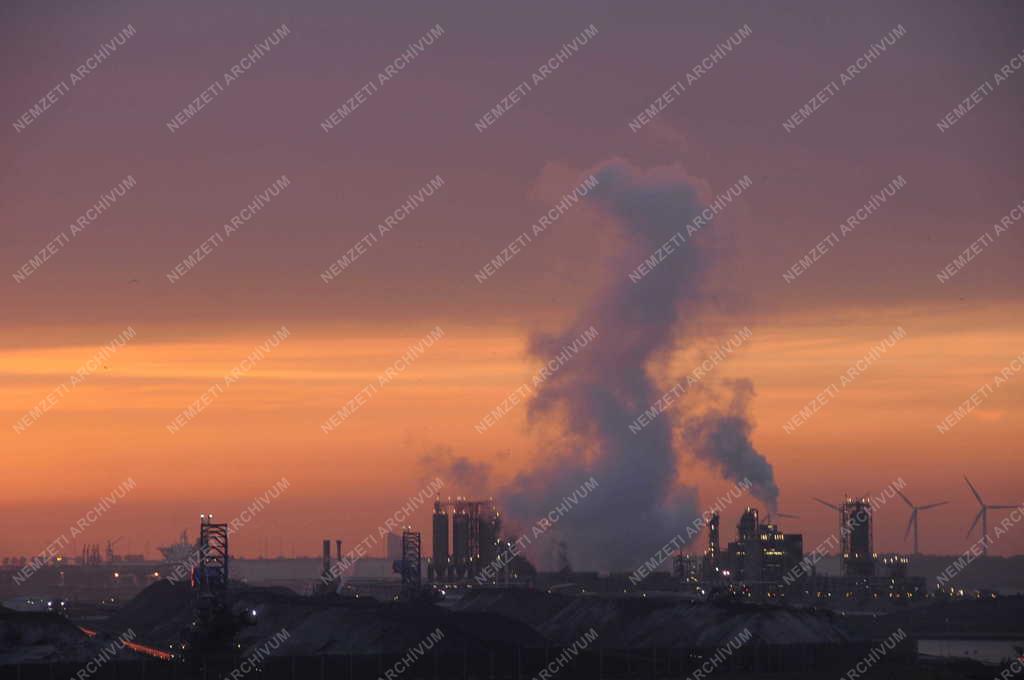 Táj, város - Rotterdam - Kikötő