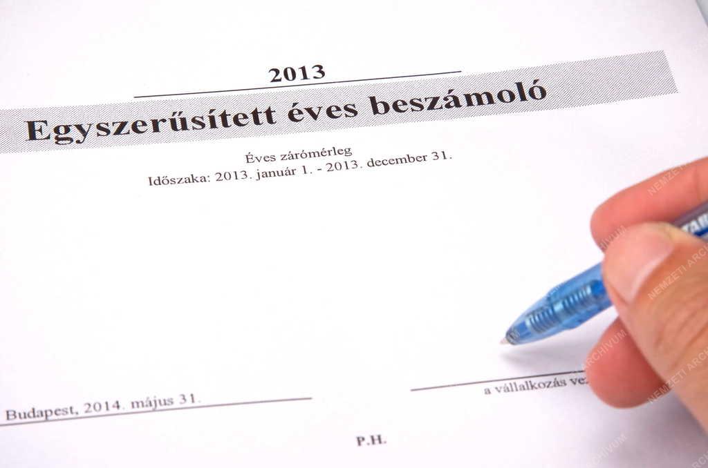 Gazdaság - Illusztráció - Cégek éves beszámolója
