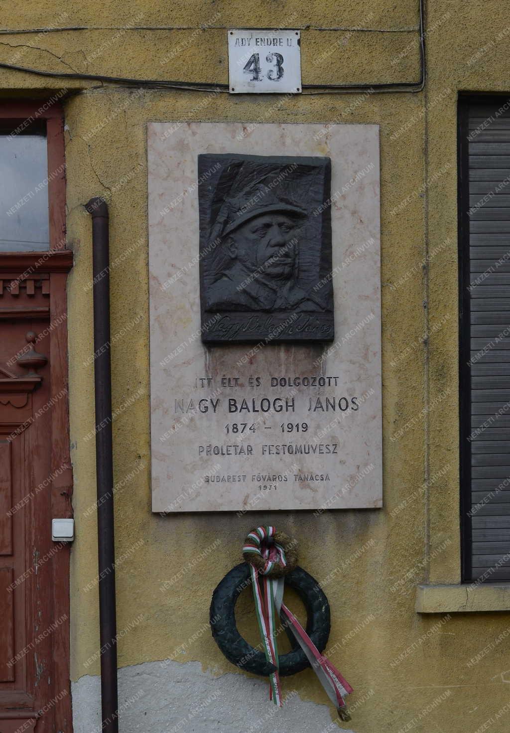 Városkép - Budapest - Nagy Balogh János emléktábla