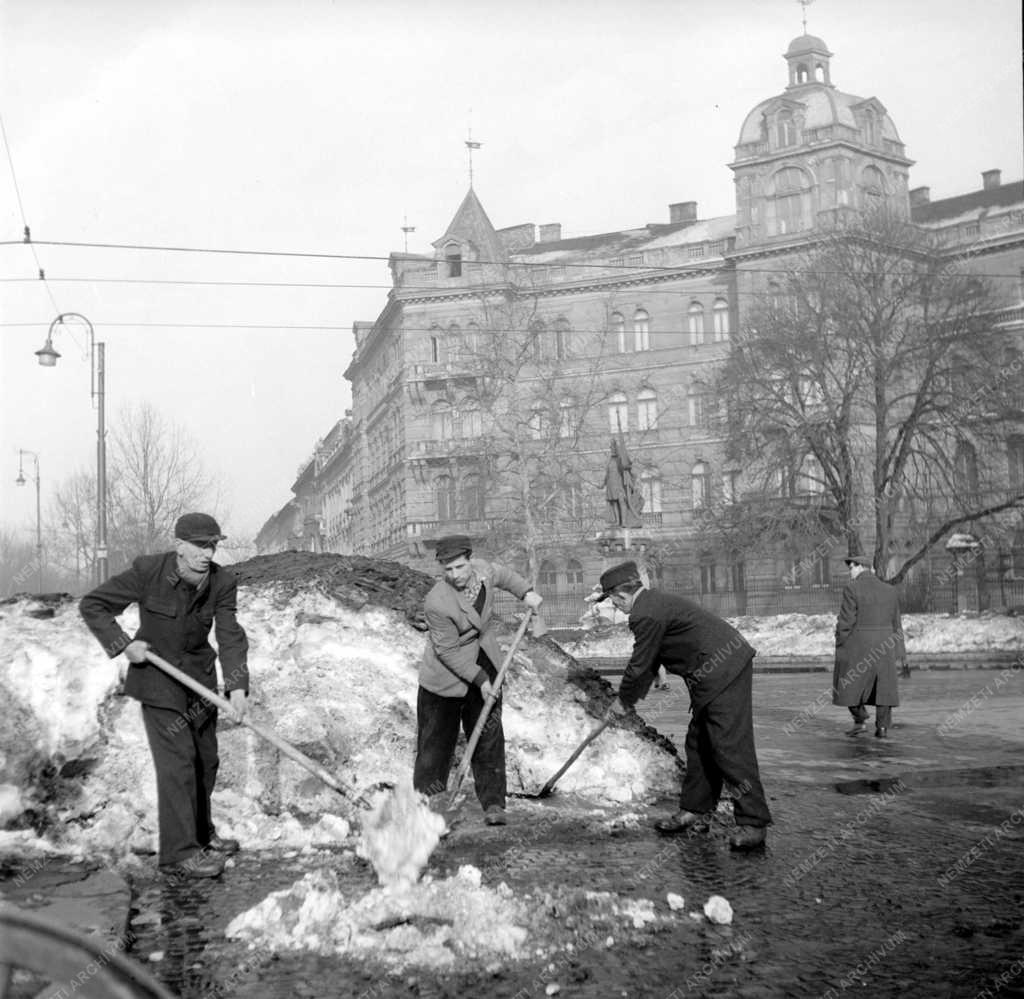 Időjárás - Hóolvadás Budapesten