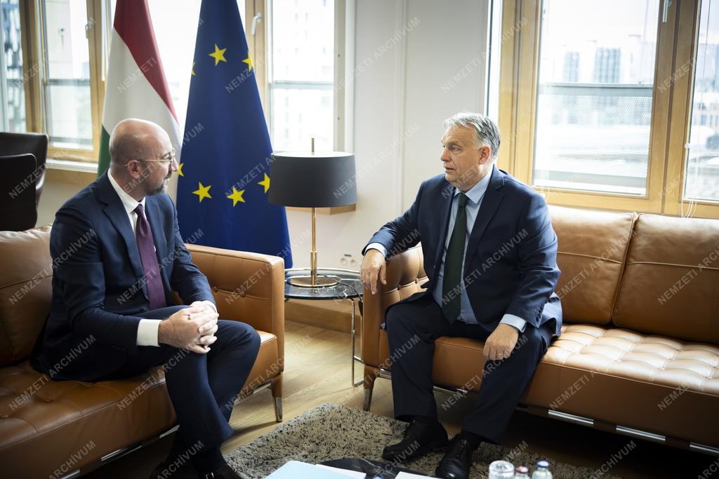 EU-elnökség - Orbán Viktor az Európai Tanács elnökével tárgyalt