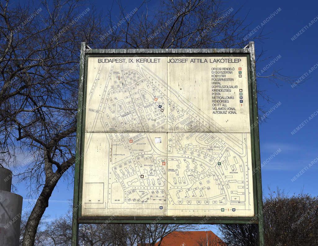 Városkép  - Budapest - József Attila lakótelep