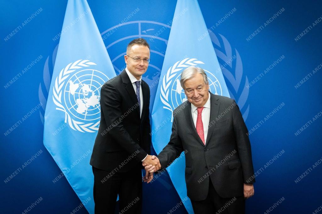 Szijjártó Péter tárgyalt António Guterres ENSZ-főtitkárral New Yorkban