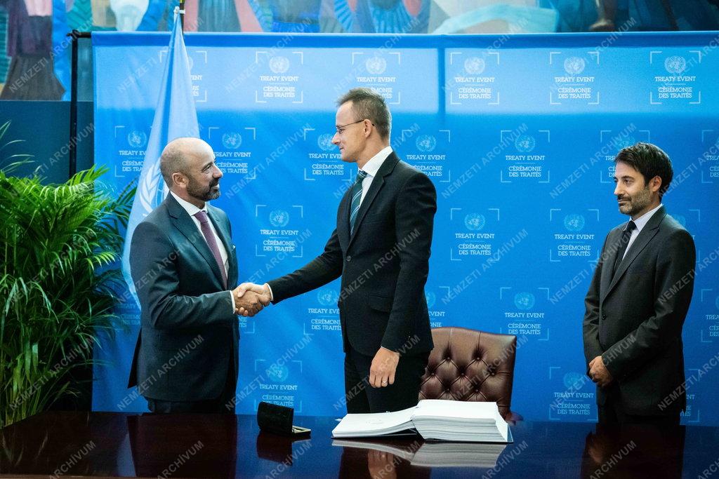 Szijjártó Péter New Yorkban 