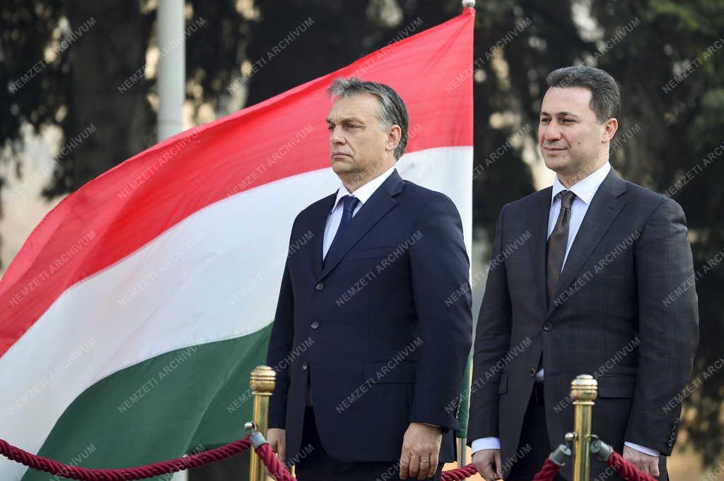 Orbán Viktor Szkopjéban