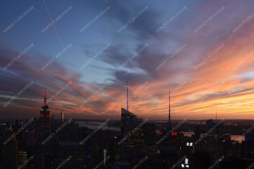 Városkép - New York - Kilátás a Rockefeller Center-ből