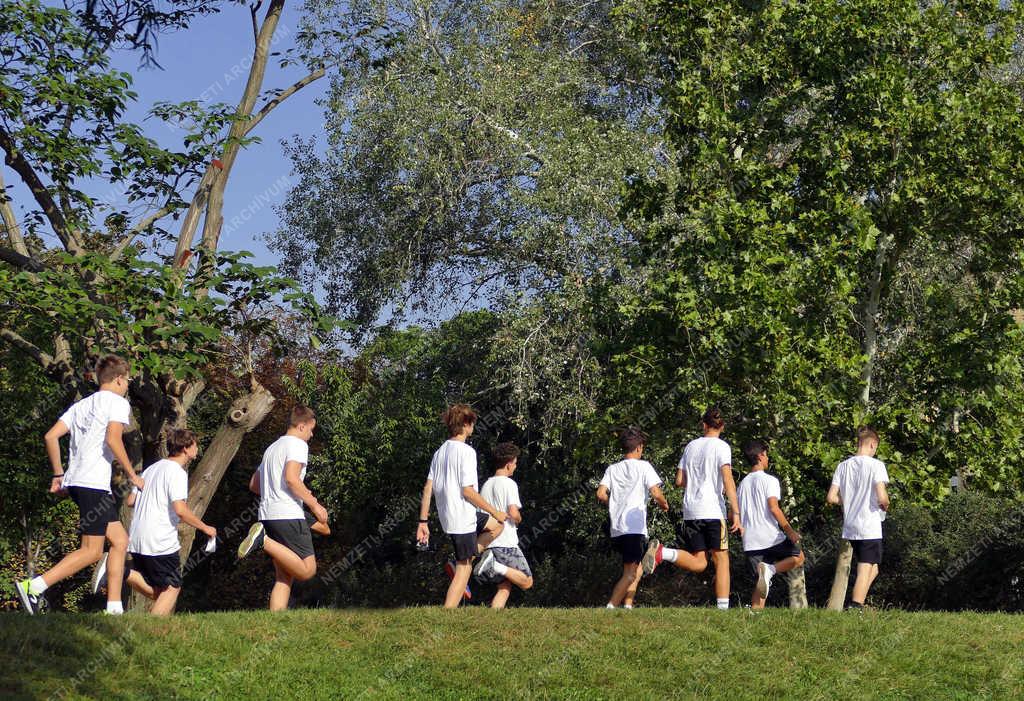 Testnevelés - Budapest - Tornaóra a parkban