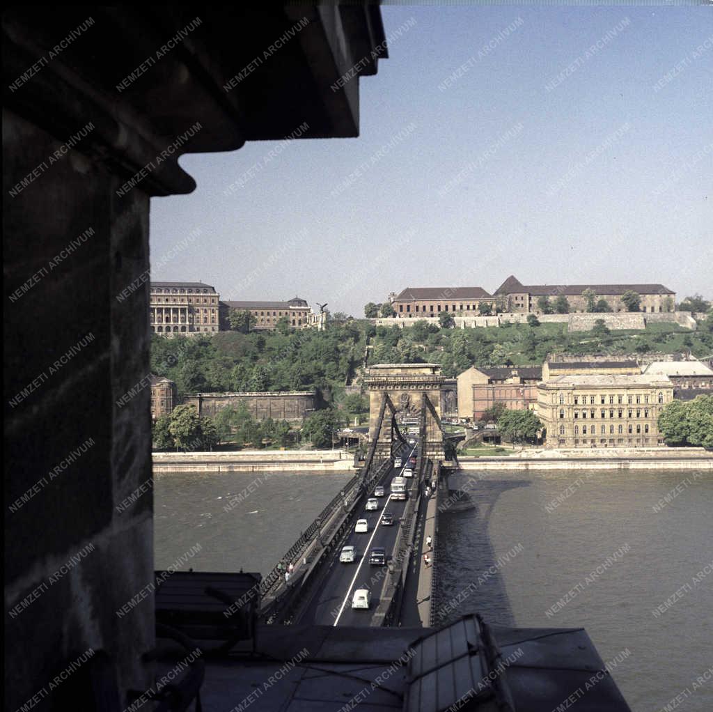 Városkép - Budapest - Lánchíd - Budai Vár