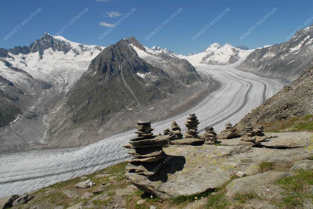 Svájc - Berni Alpok - Aletsch gleccser