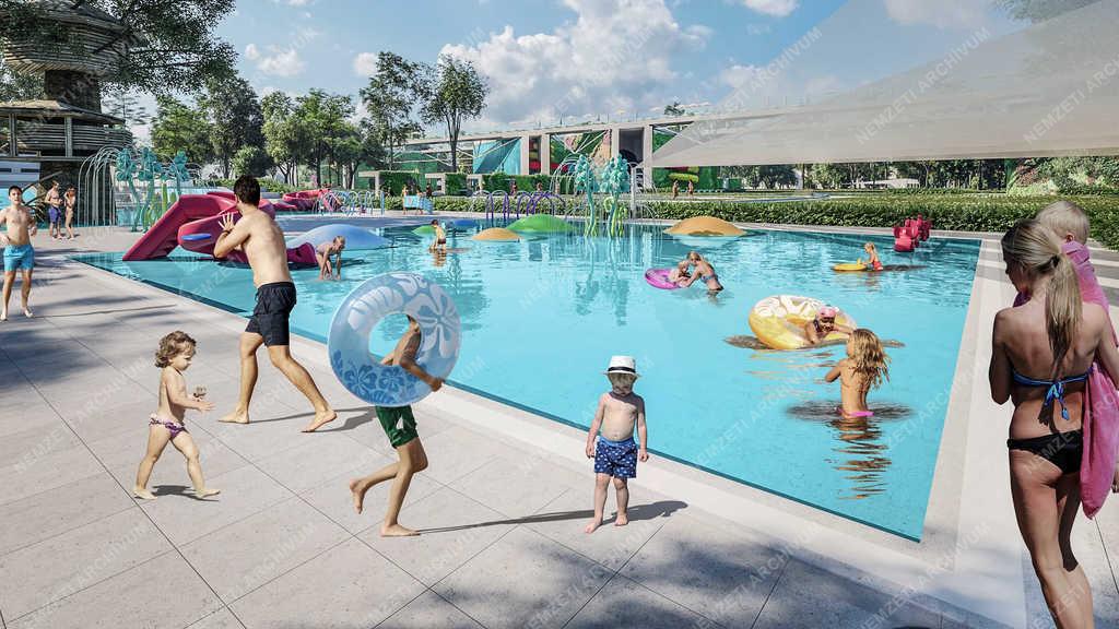 Építőipar - Debrecen - Új strand építése 