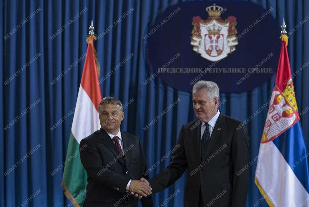 Orbán Viktor és Tomislav Nikolic találkozója 