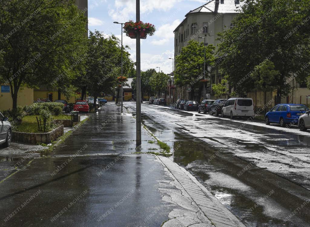 Városkép - Budapest - Eső után