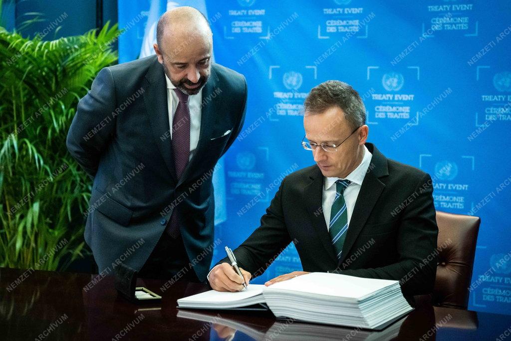 Szijjártó Péter New Yorkban 
