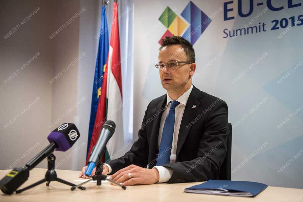 Szijjártó Péter az EU és a CELAC-országok csúcstalálkozóján