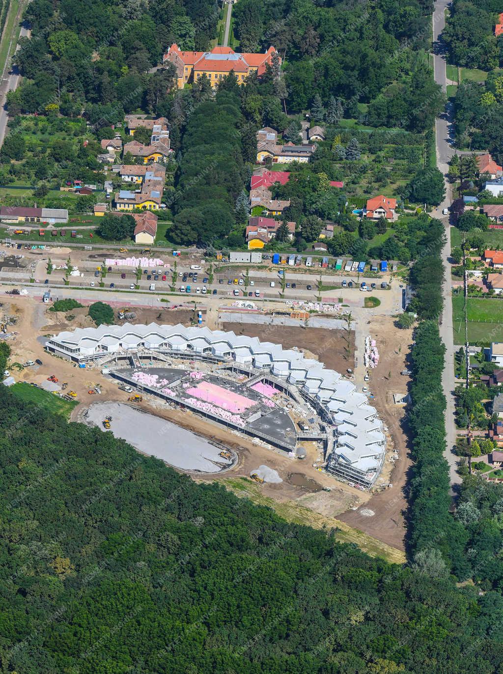 Légi fotó - Debrecen - Nemzetközi iskola épül