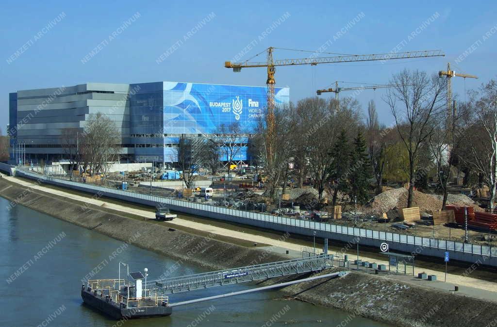 Városkép - Budapest - Épül a  Dagály Úszóközpont