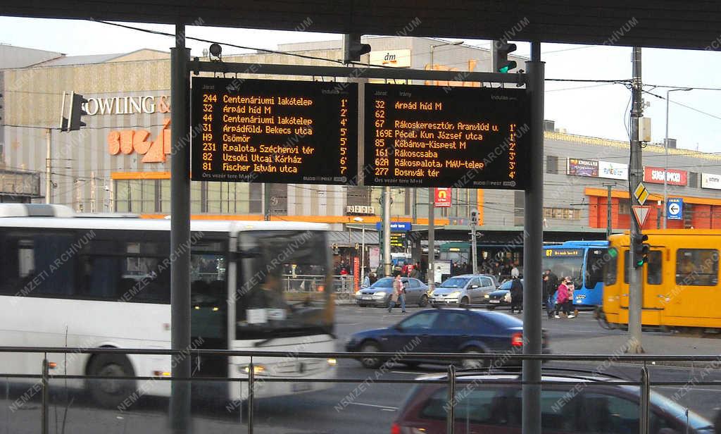 Városkép - Budapest - Közlekedés az Örs vezér terén