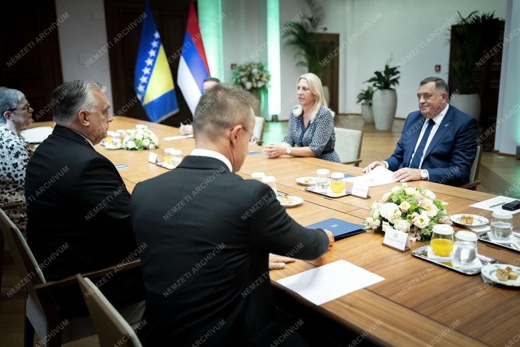 Orbán Viktor boszniai vezetőkkel tárgyalt