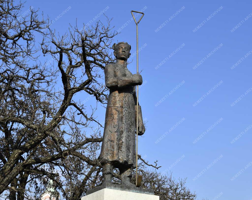 Városkép - Budapest - Csepel - A Martinász című szobor