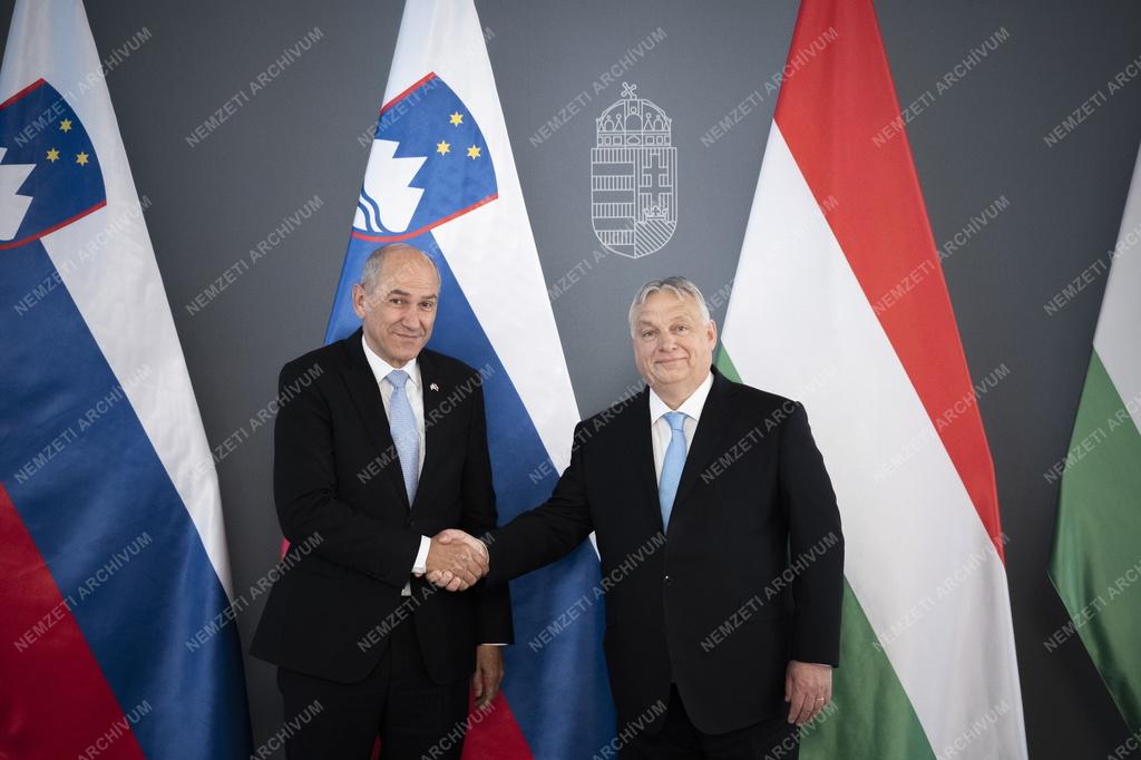 Orbán Viktor fogadta Szlovénia korábbi miniszterelnökét 