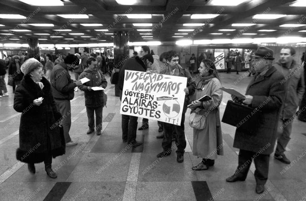 Környezetvédelem - Aláírásgyűjtés a Bős-Nagymarosi vízlépcső ügyében