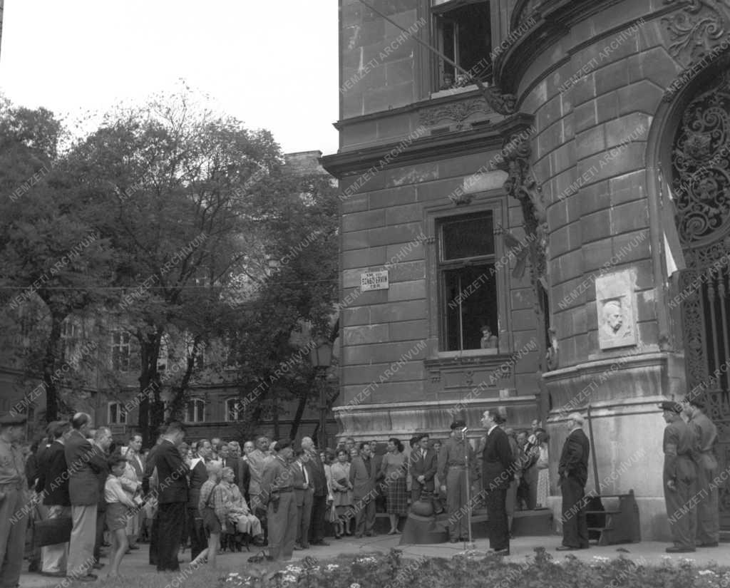 Kultúra - Szabó Ervin emléktáblájának avatása