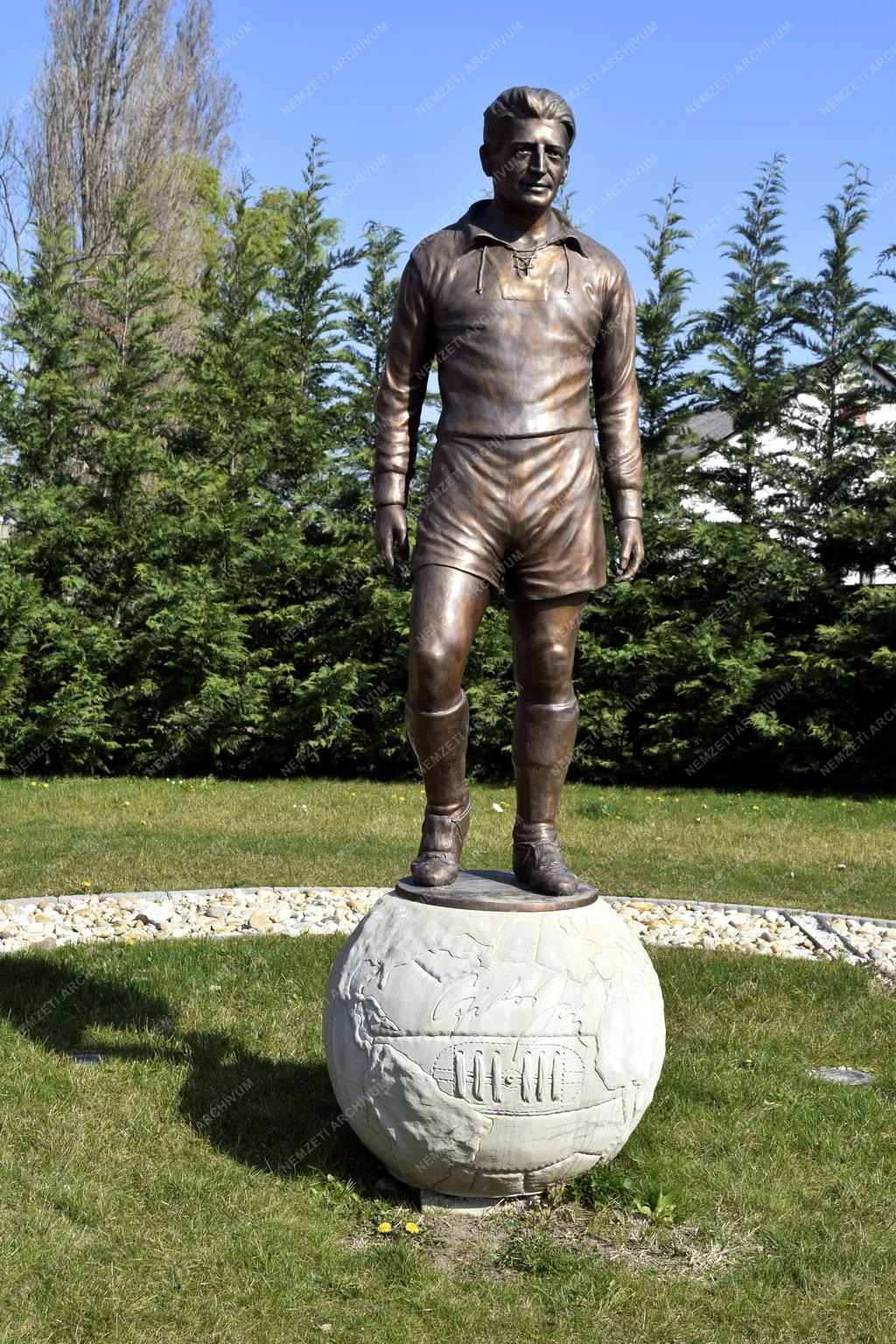 Labdarúgás - Komárom - Czibor Zoltán szobor