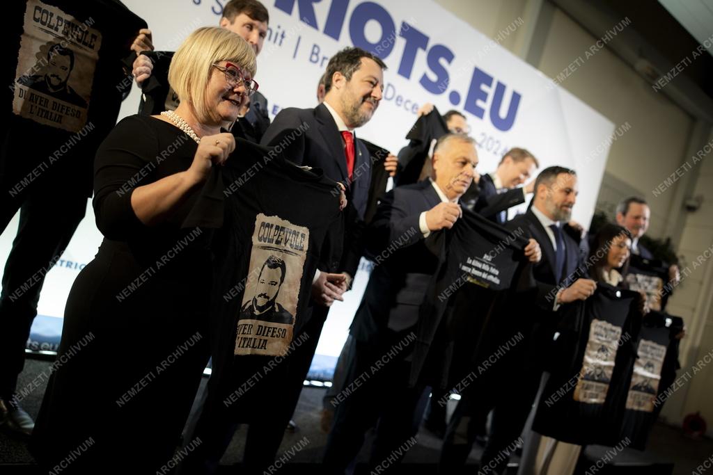 A Patrióták Európáért vezetőinek találkozója Brüsszelben