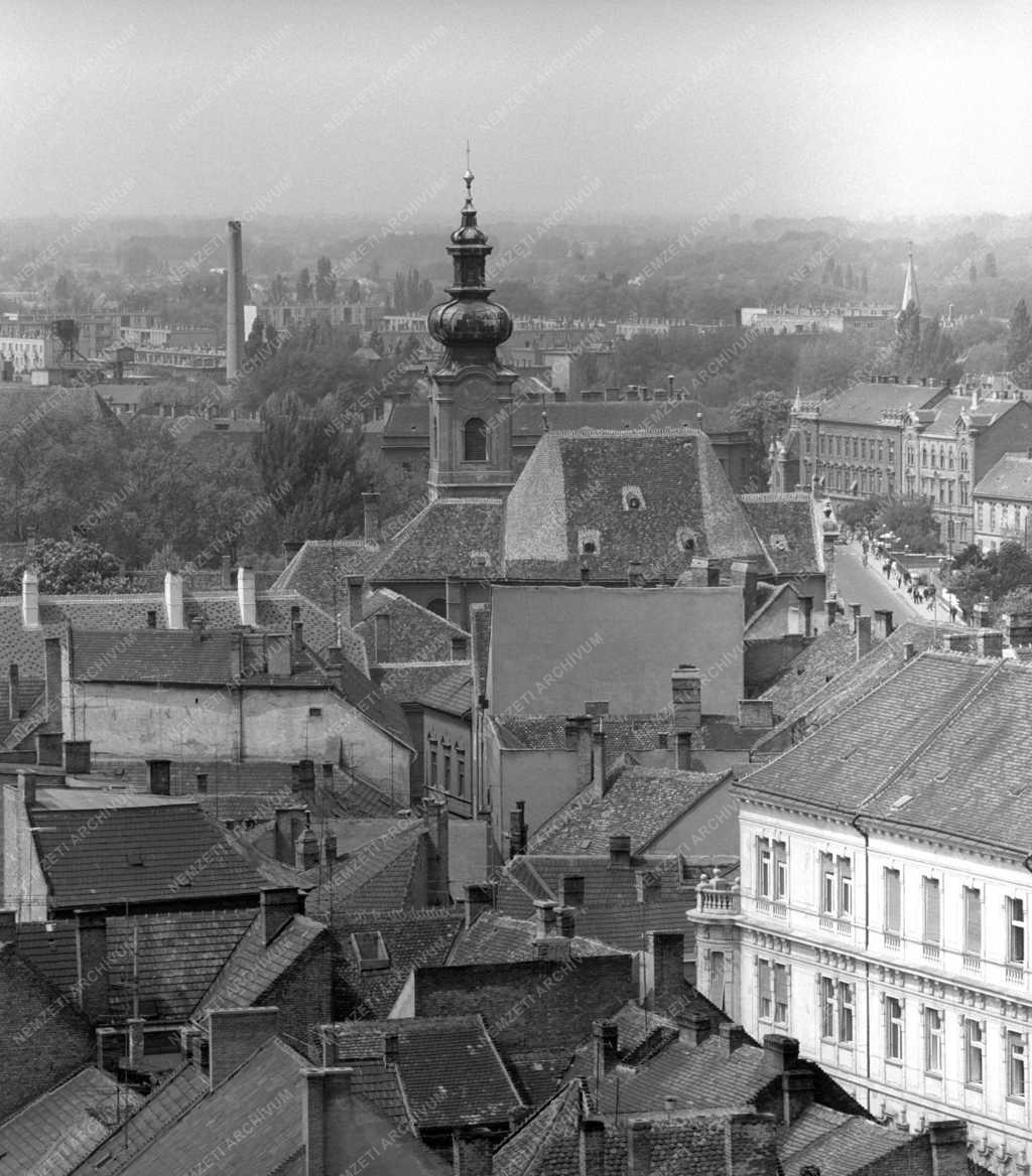 Táj, város - Városkép - Győri látkép