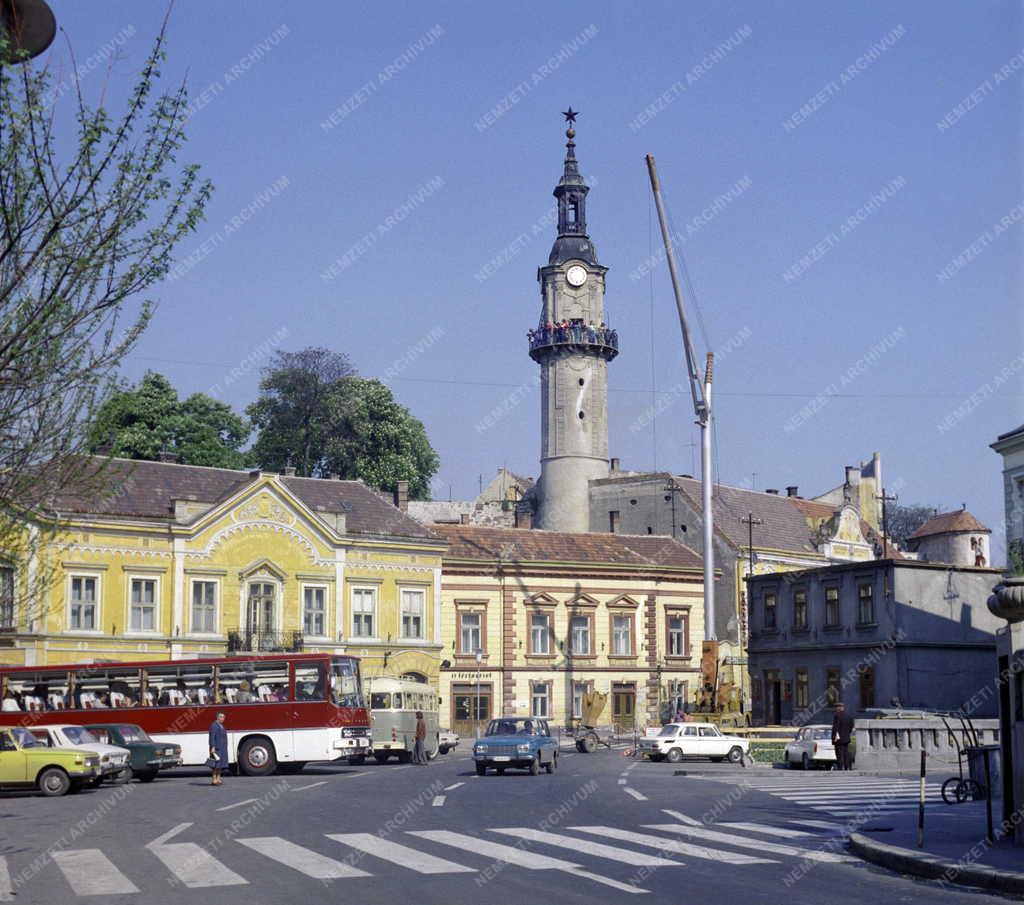 Városkép - A veszprémi tűztorony
