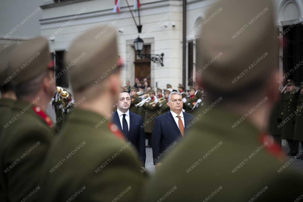 Orbán Viktor fogadta a georgiai miniszterelnököt
