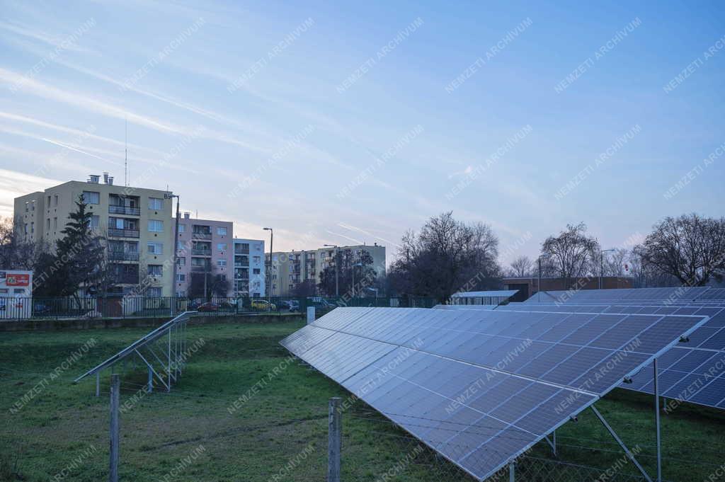 Energia - Budapest - Fővárosi Vízművek napelemparkja