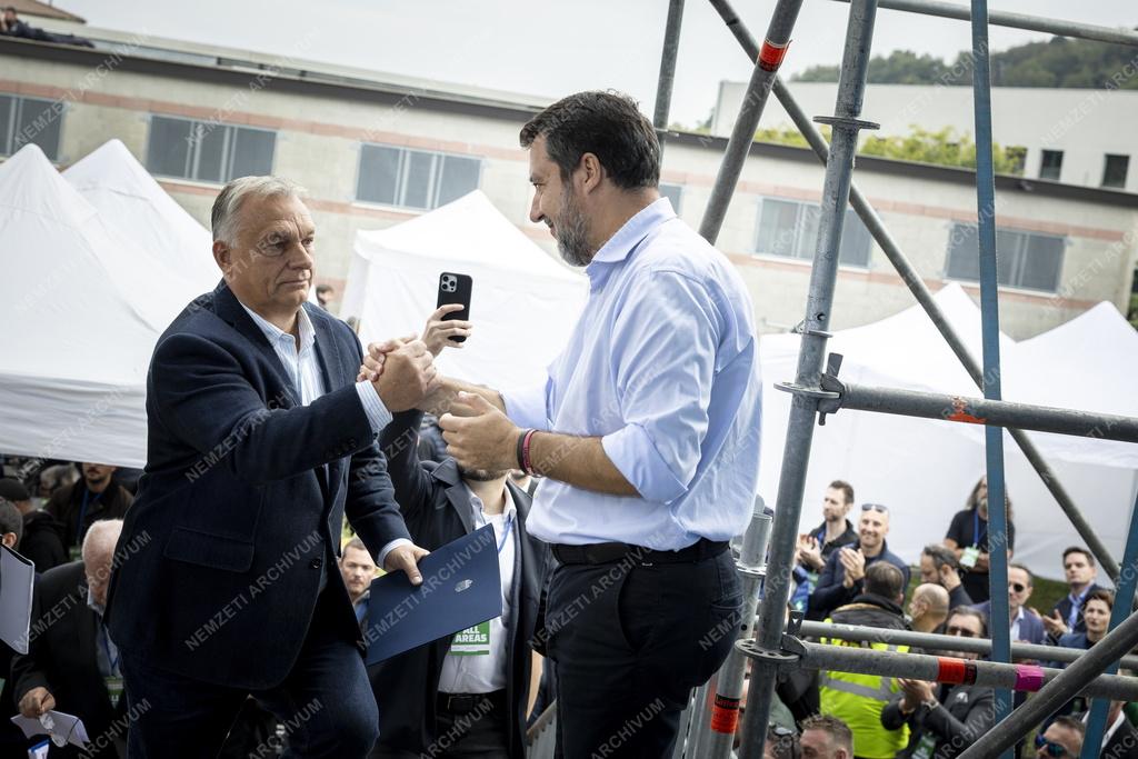 A Liga párt éves gyűlése Olaszországban - Orbán Viktor