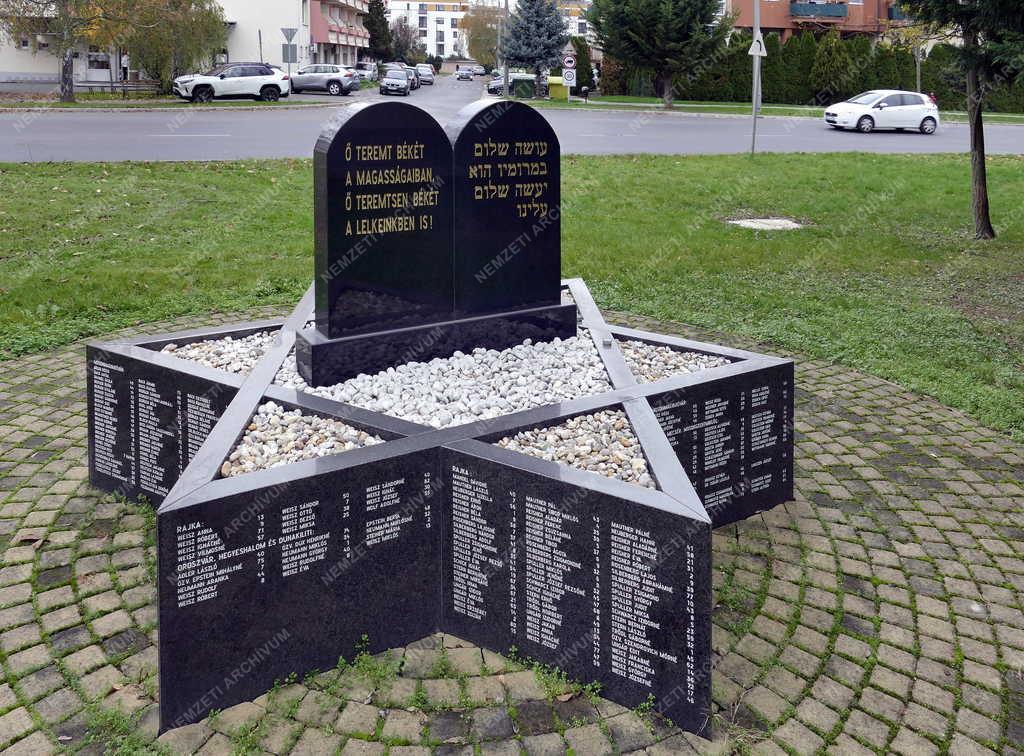 Emlékhely - Mosonmagyaróvár - Holokauszt-emlékmű a Shalom parkban