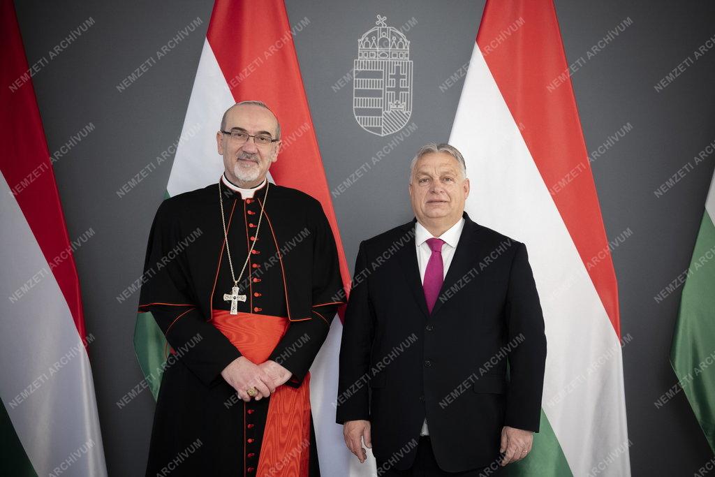 Orbán Viktor fogadta a jeruzsálemi latin pátriárkát