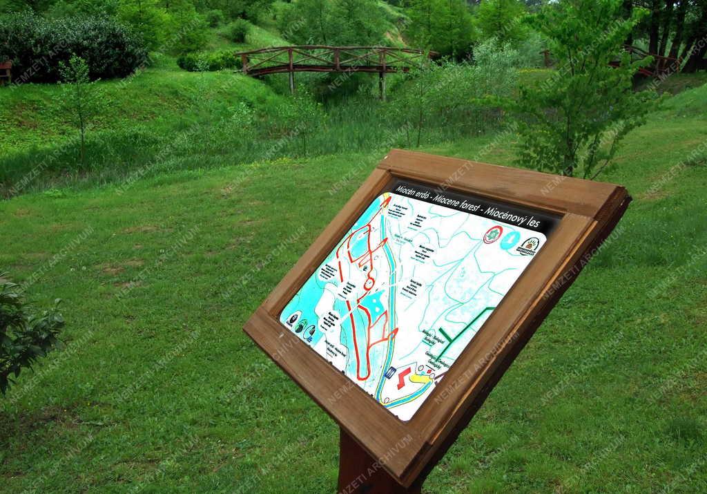 Tárgy - Ipolytarnóc  - Tanösvény tájékoztató táblája