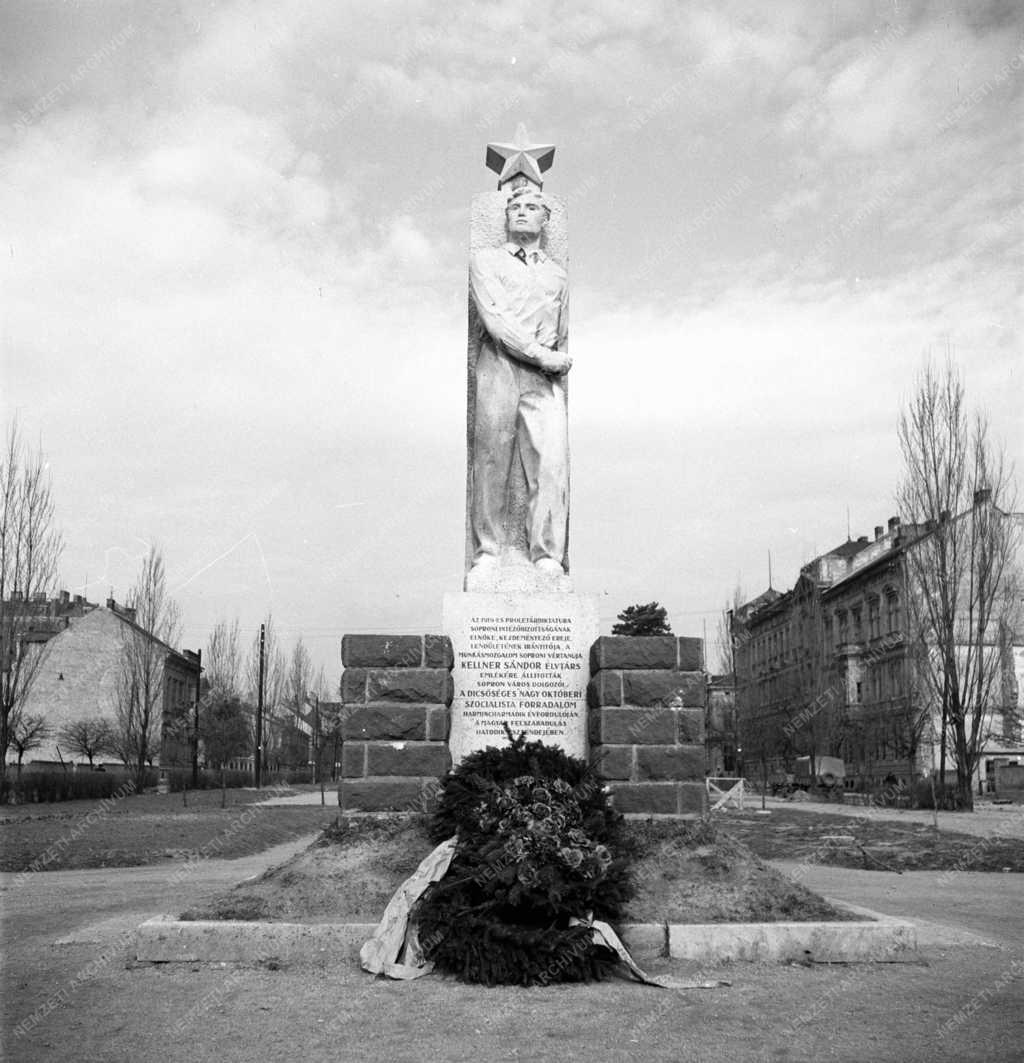 Kultúra - Szobrászat - Kellner Sándor emlékműve
