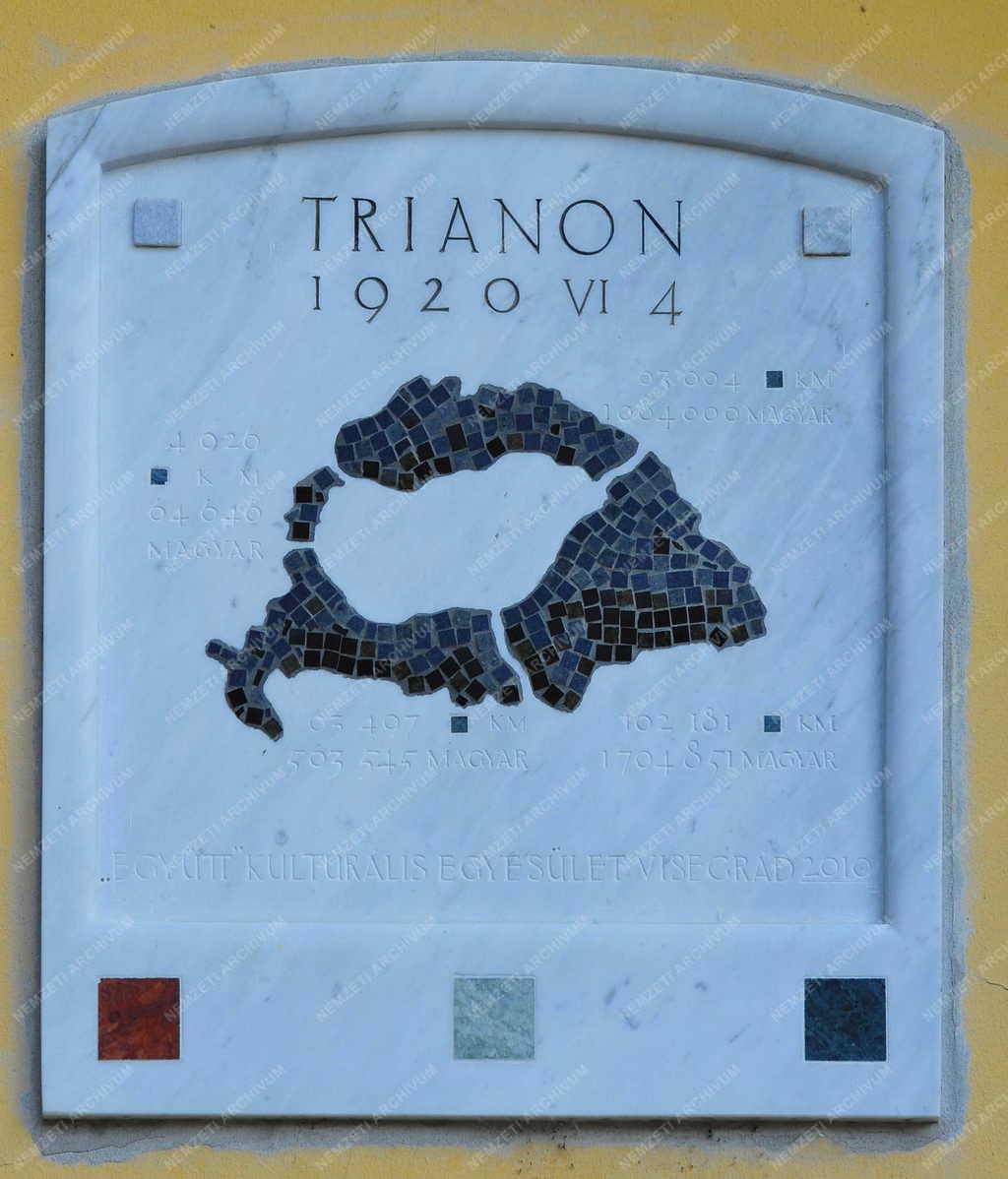 Emléktábla - Visegrád - Trianoni emléktábla