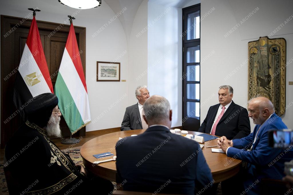 Orbán Viktor a kopt pápát fogadta