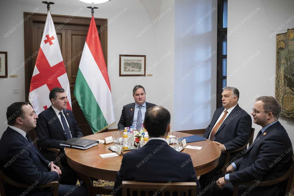 Orbán Viktor fogadta a georgiai miniszterelnököt