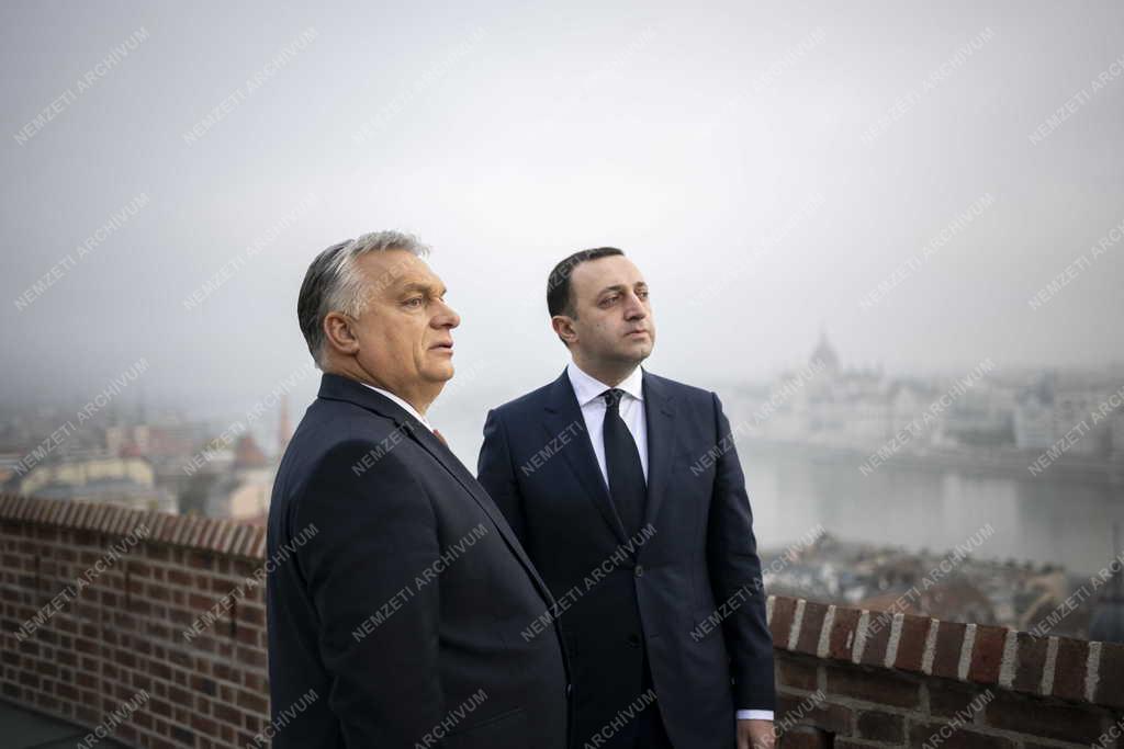 Orbán Viktor fogadta a georgiai miniszterelnököt