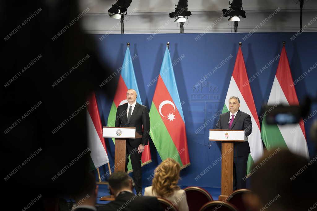 Orbán Viktor fogadta Azerbajdzsán köztársasági elnökét