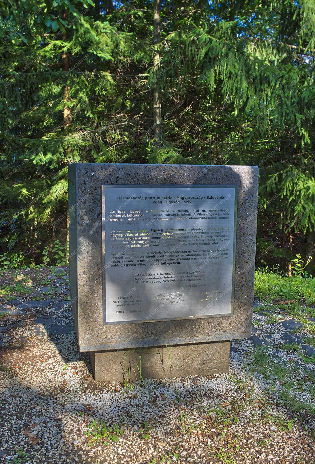 EU emlékhely - Felsőszölnök - Hármashatár-pont