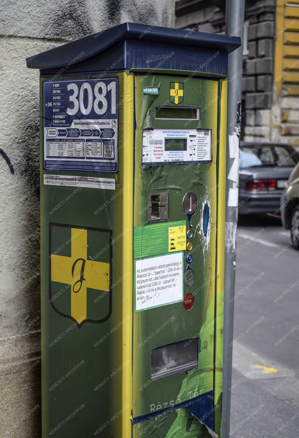 Városkép - Budapest - Parkoló automata