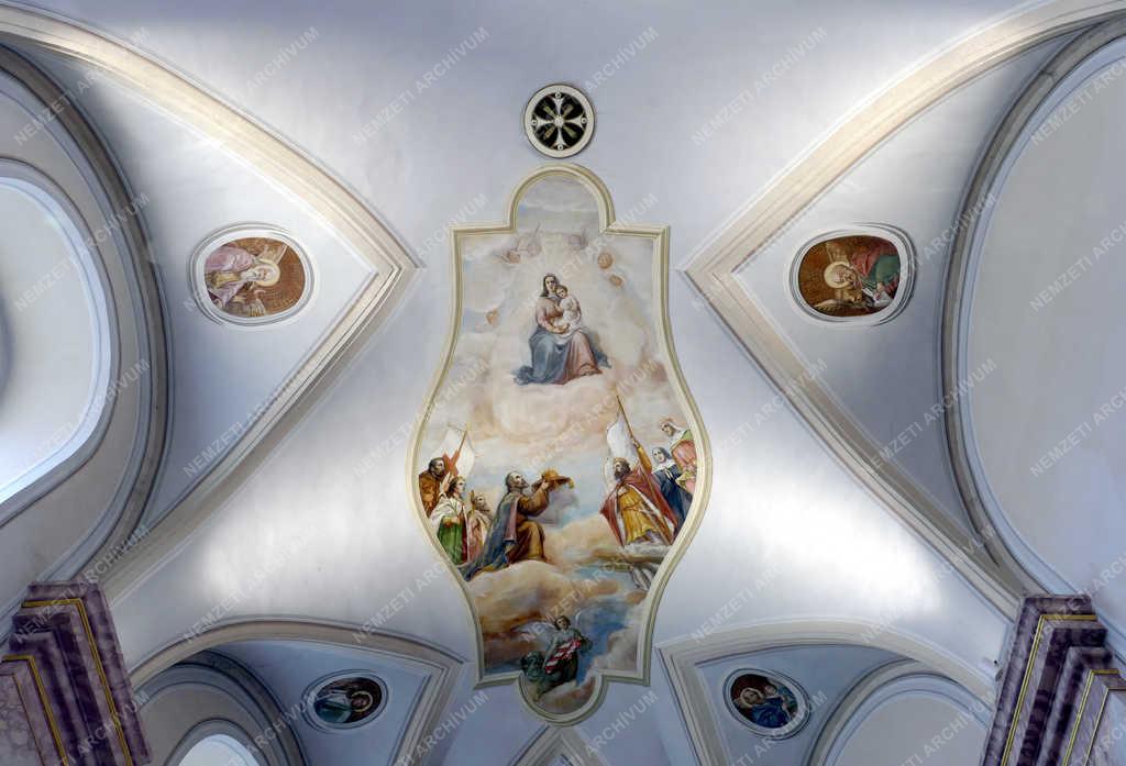 Egyházi műemlék - Csorna - A Premontrei Prépostság freskója