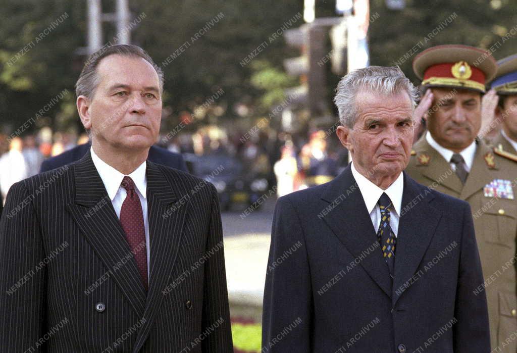 Külpolitika - Grósz Károly és Nicolae Ceausescu találkozója