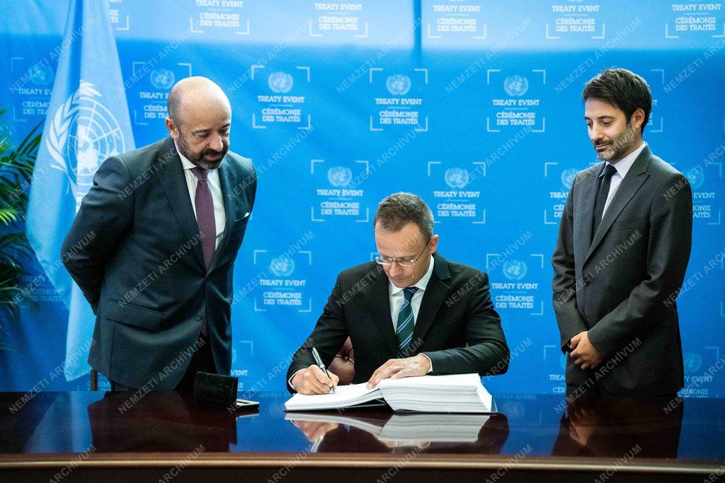 Szijjártó Péter New Yorkban 