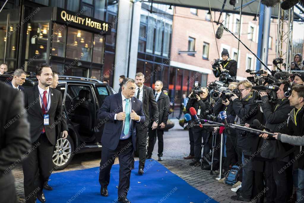 EU-csúcs Göteborgban - Orbán Viktor