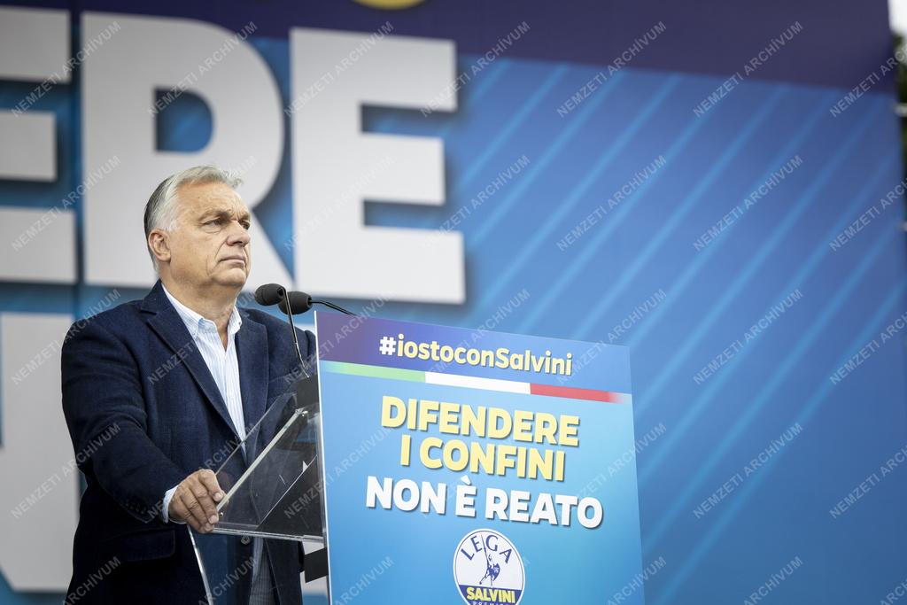 A Liga párt éves gyűlése Olaszországban - Orbán Viktor